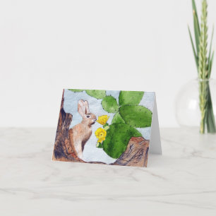 Cartão Bunny Cactus