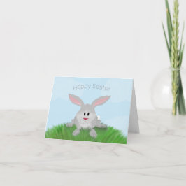 Cartão Bunny da Páscoa Hoppy