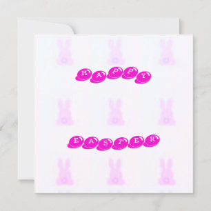 Cartão Bunny de Páscoa