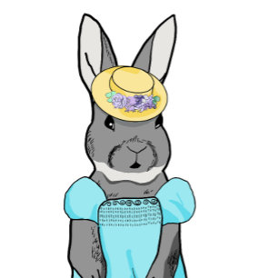 Cartão Bunny de Páscoa