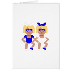 Cartão bunny ears hanukkah