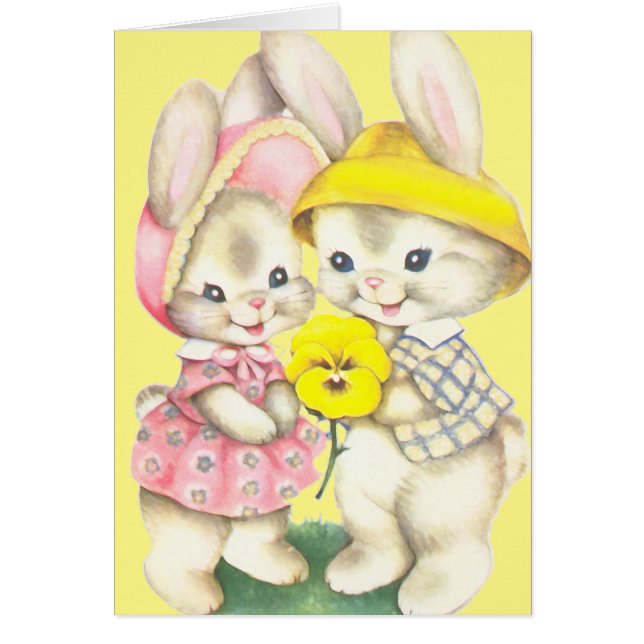 Cartão Bunny Girl+Boy (Frente)