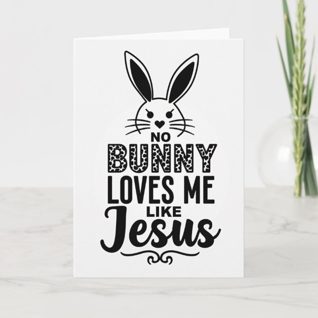 Cartão Bunny Love Creative Art Card (Frente)