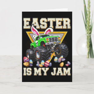 Cartão Bunny Monster Truck Páscoa É Meu Dia Favorito Meni