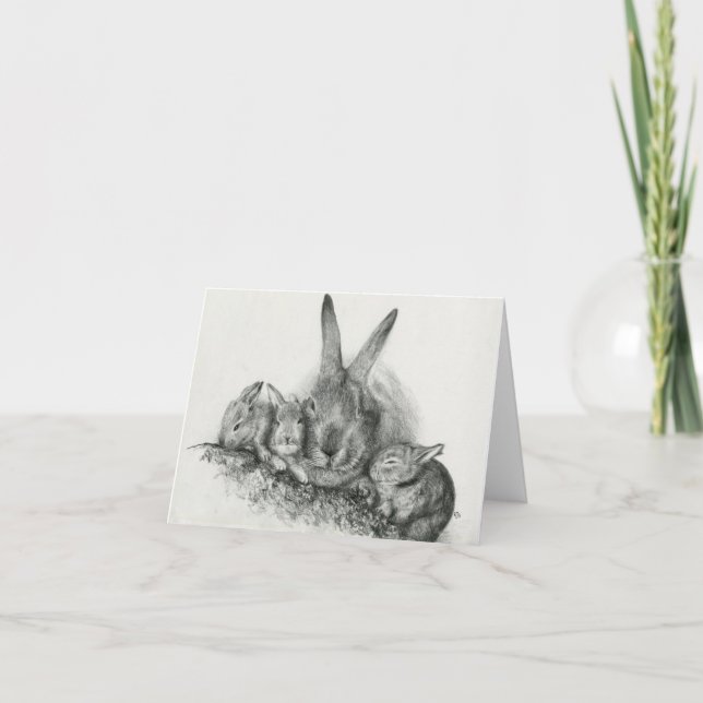 Cartão Bunny Notecards (Frente)