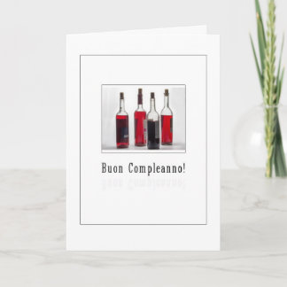 Cartão Buon Compleanno - feliz aniversario no italiano