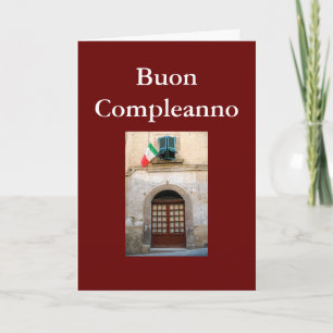 CARTÃO "BUON COMPLEANNO" ITALIAN BIRTHDAY