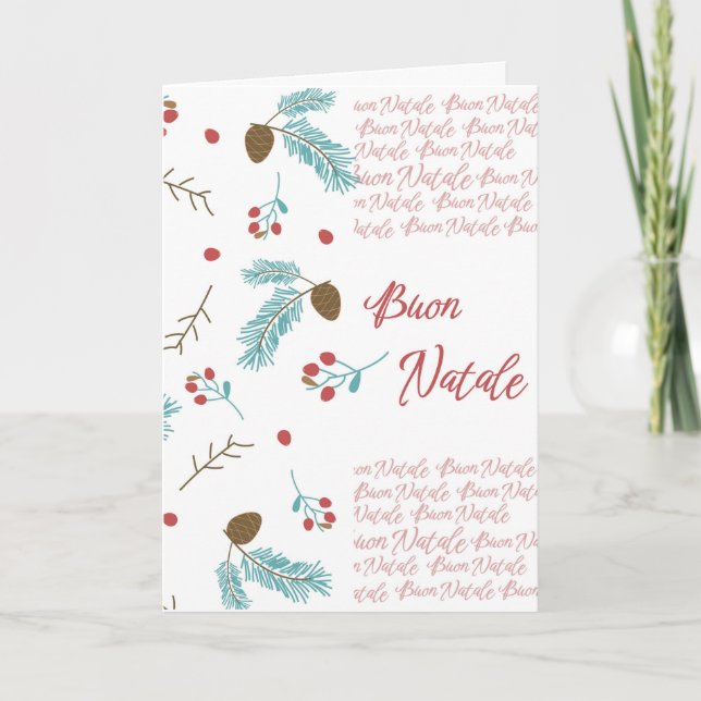 Cartão Buon natale christmas card (Frente)