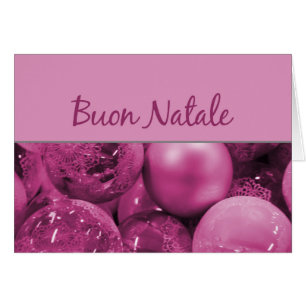 Cartão Buon Natale Enfeites de natal