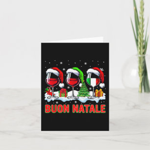 Cartão Buon natale feliz natal natma italiano três papais