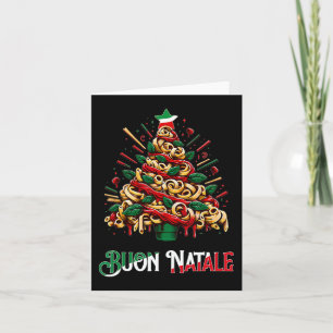 Cartão Buon natale italian macarrão natale no Natal