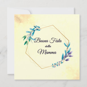 Cartão Buona Festa della Mamma   Dia de as mães Feliz