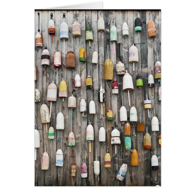 Cartão Buoy Shack, Maine (Frente)