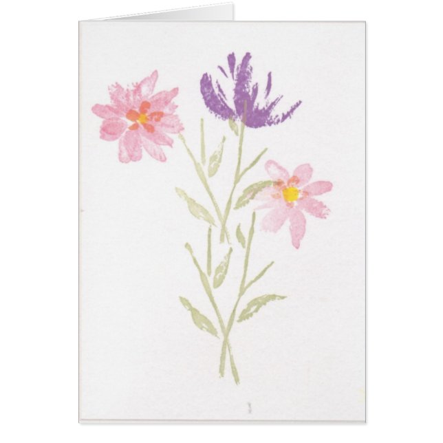 Cartão Buquê 7 do primavera (Frente)