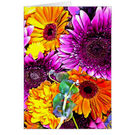 Cartão Buquê bonito da flor