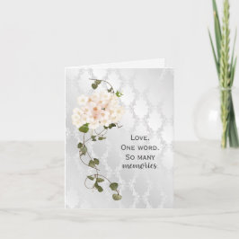 Cartão Buquê Bridal Hydrangea para Aniversário