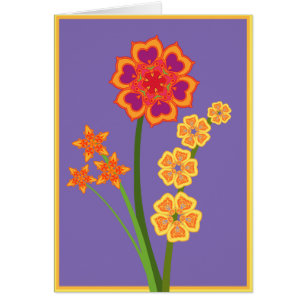 Cartão Buquê brilhante