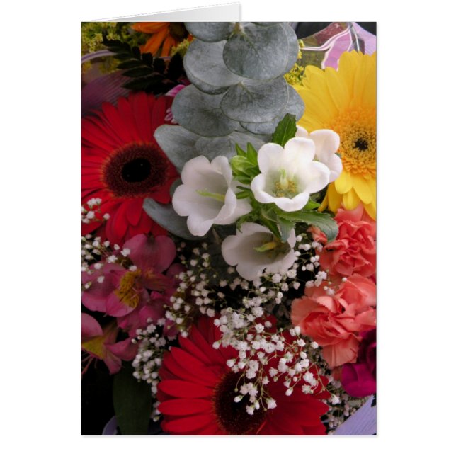 Cartão Buquê da flor (Frente)