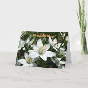 Cartão Buquê da natureza   Feliz aniversário!