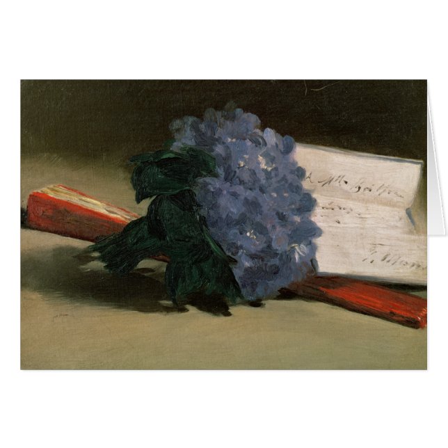 Cartão Buquê das violetas, 1872 de Manet | (Frente Horizontal)