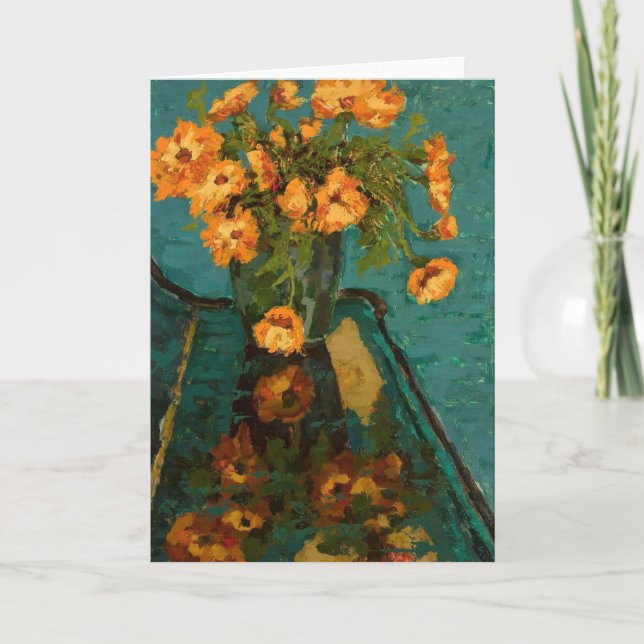 Cartão Buquê de Camomiles | Jan Bohuszewicz (Frente)