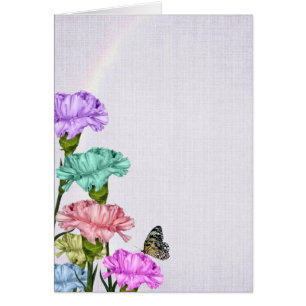 Cartão Buquê de cravos