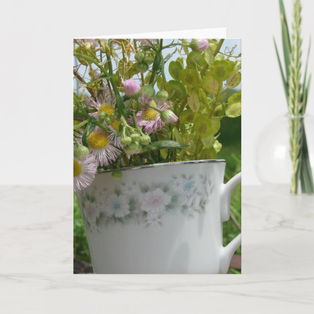 Cartão Buquê de erva (Frente)