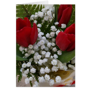 Cartão buquê de flores