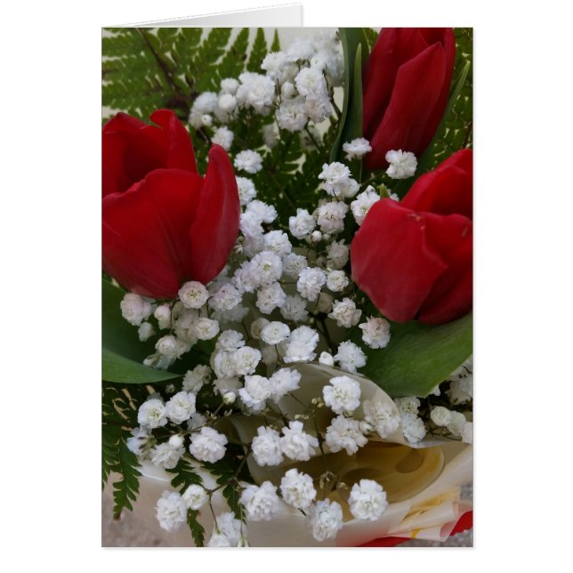 Cartão buquê de flores (Frente)