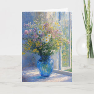 Cartão Buquê de Flores Silvestres de Sympathia Monet em V