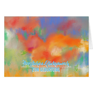 Cartão Buquê de Verão abstrato