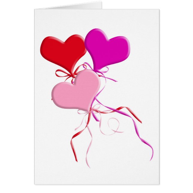 Cartão Buquê do balão do namorados (Frente)
