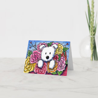 Cartão Buquê do Dia das Mães Westie
