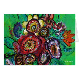 Cartão Buquê do jardim