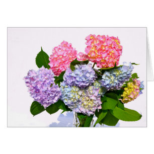Cartão Buquê Hydrangea