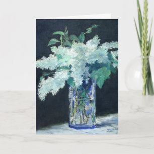 Cartão Buquê Lilac da Vida Estática por Manet Impressio