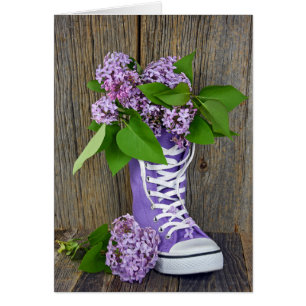 Cartão buquê Lilac no tênis
