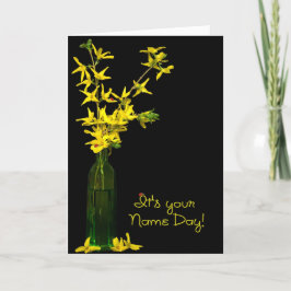 Cartão Buquê Name Day Forsythia