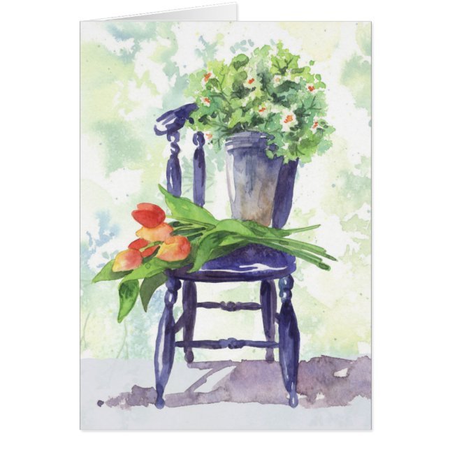 Cartão Buquê primavera (Frente)