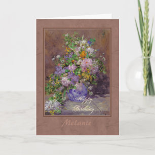 Cartão Buquê Renoir primavera floral CC0864 Feliz Anivers