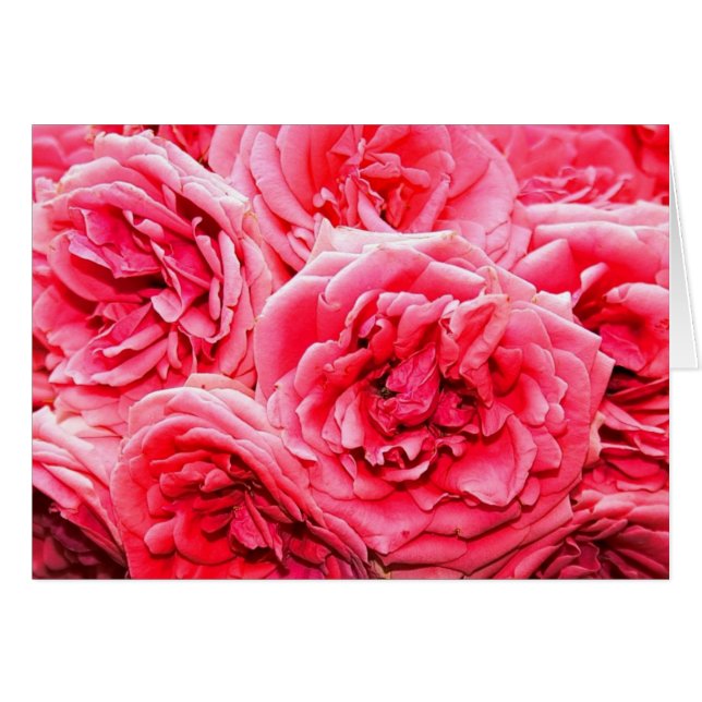 Cartão Buquê Rosas Inglês (Frente Horizontal)