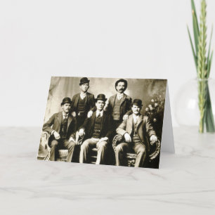 Cartão Buraco do Butch Cassidy na gangue da parede