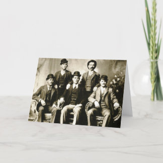 Cartão Buraco do Butch Cassidy na gangue da parede