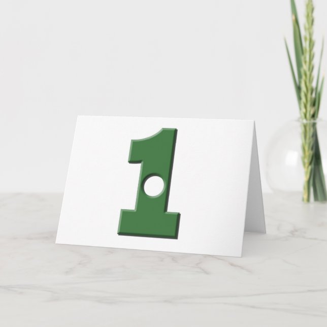 Cartão Buraco em 1 (Frente)