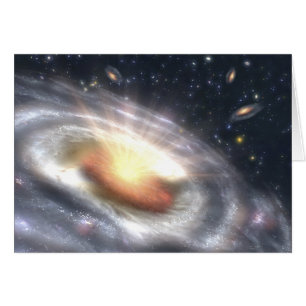 Cartão Buraco negro do Quasar de NASAs