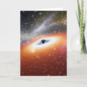 Cartão Buraco negro maciço de NASAs
