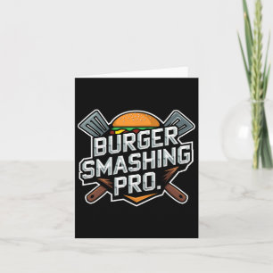 Cartão Burger Esmagado Lover Grilado Cheeseburger - Parte