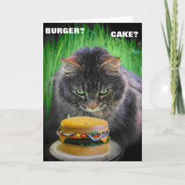 Cartão Burger ou Cake para o seu aniversário?