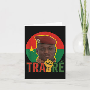Cartão Burkina Faso - Bravo Capitão Ibrahim Traoré _ Thom