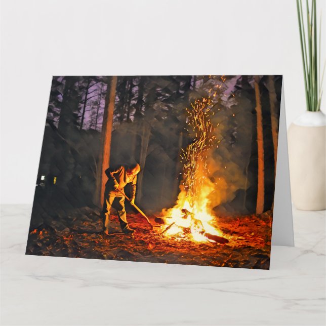 Cartão BURN SEASON Jumbo Greeting Card (Frente)